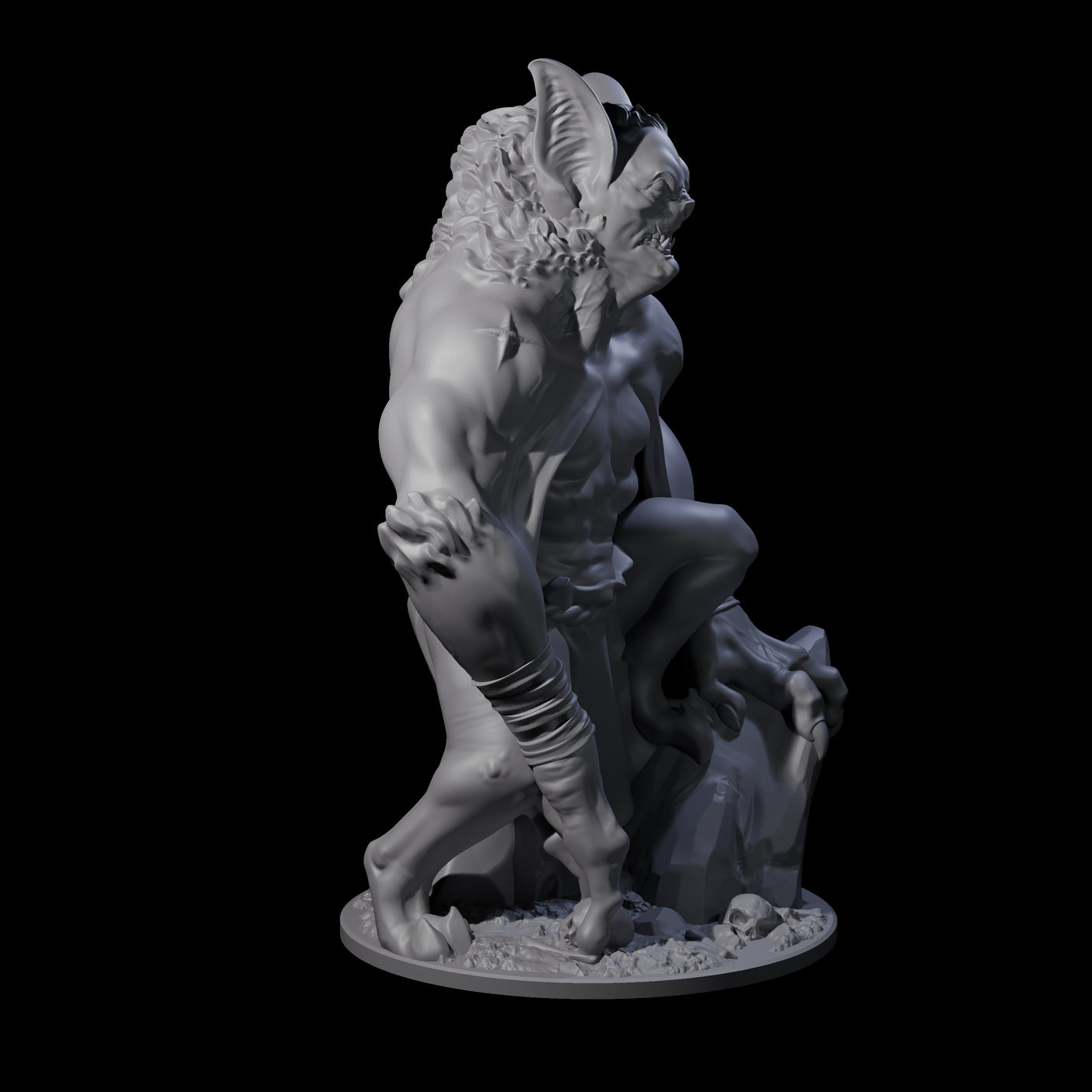 Transforming Vampire Berserker Miniature for Dungeons and Dragons, Pathfinder or other TTRPGs