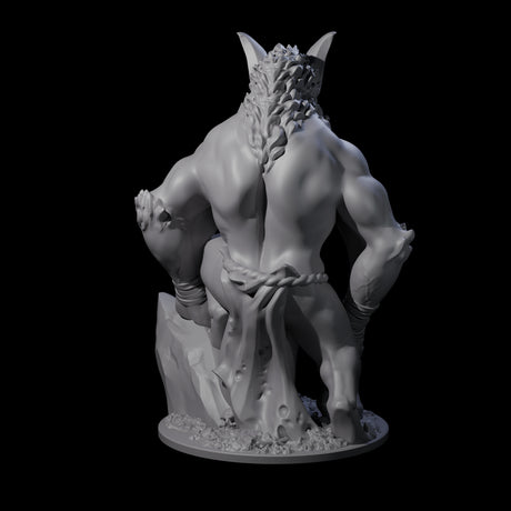 Transforming Vampire Berserker Miniature for Dungeons and Dragons, Pathfinder or other TTRPGs