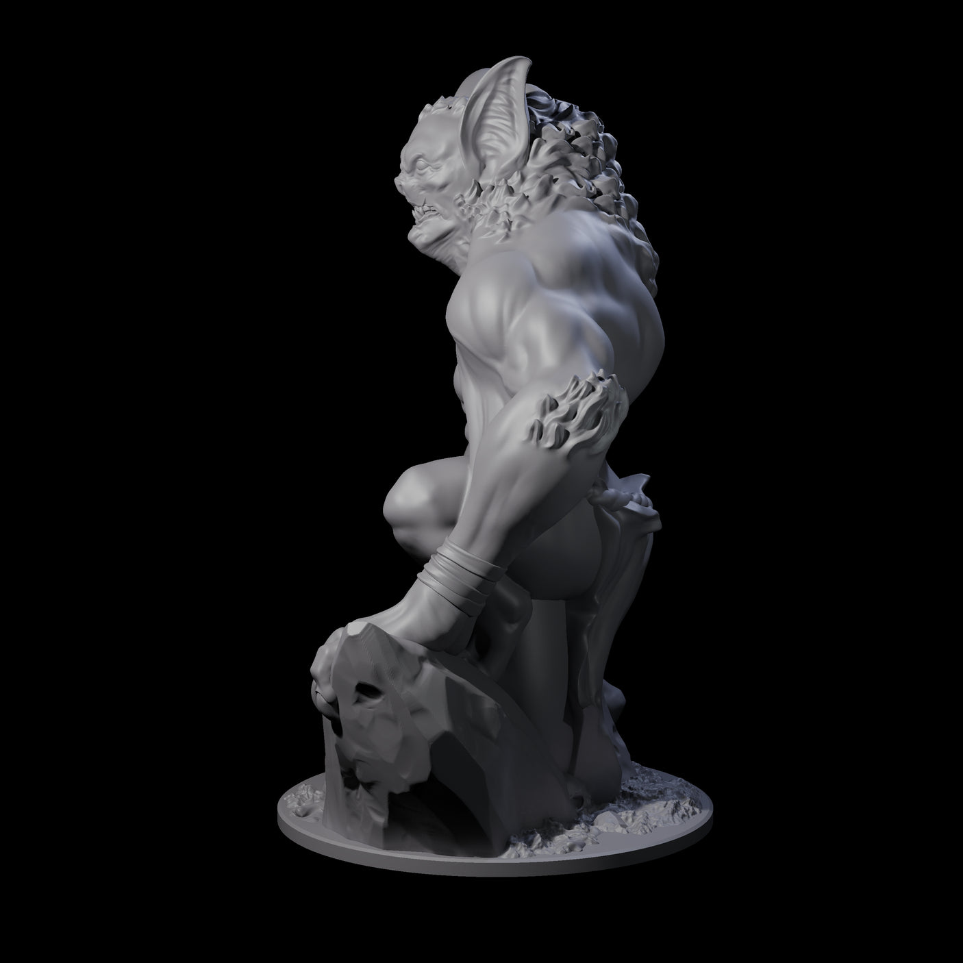 Transforming Vampire Berserker Miniature for Dungeons and Dragons, Pathfinder or other TTRPGs