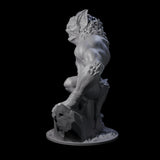 Transforming Vampire Berserker Miniature for Dungeons and Dragons, Pathfinder or other TTRPGs
