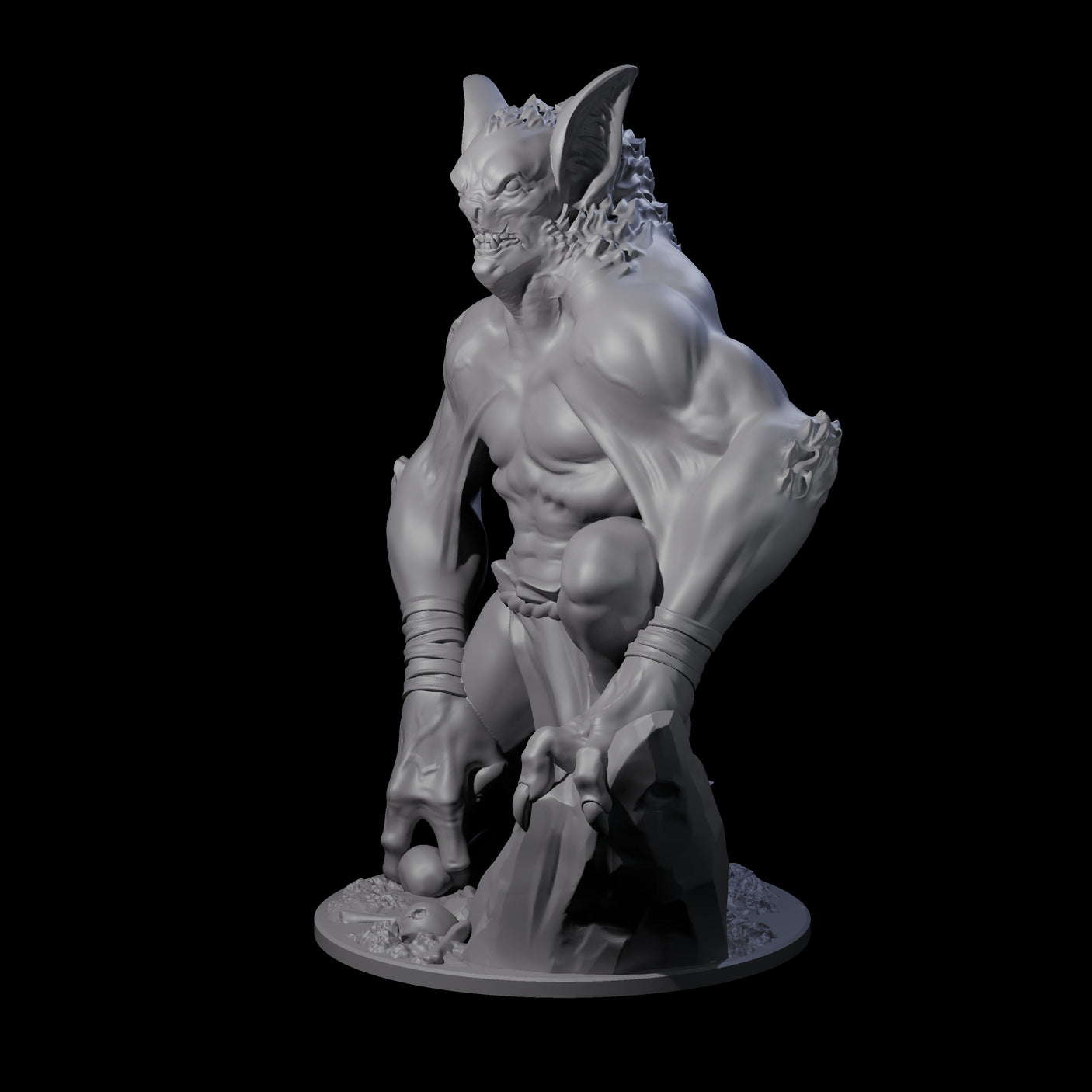 Transforming Vampire Berserker Miniature for Dungeons and Dragons, Pathfinder or other TTRPGs