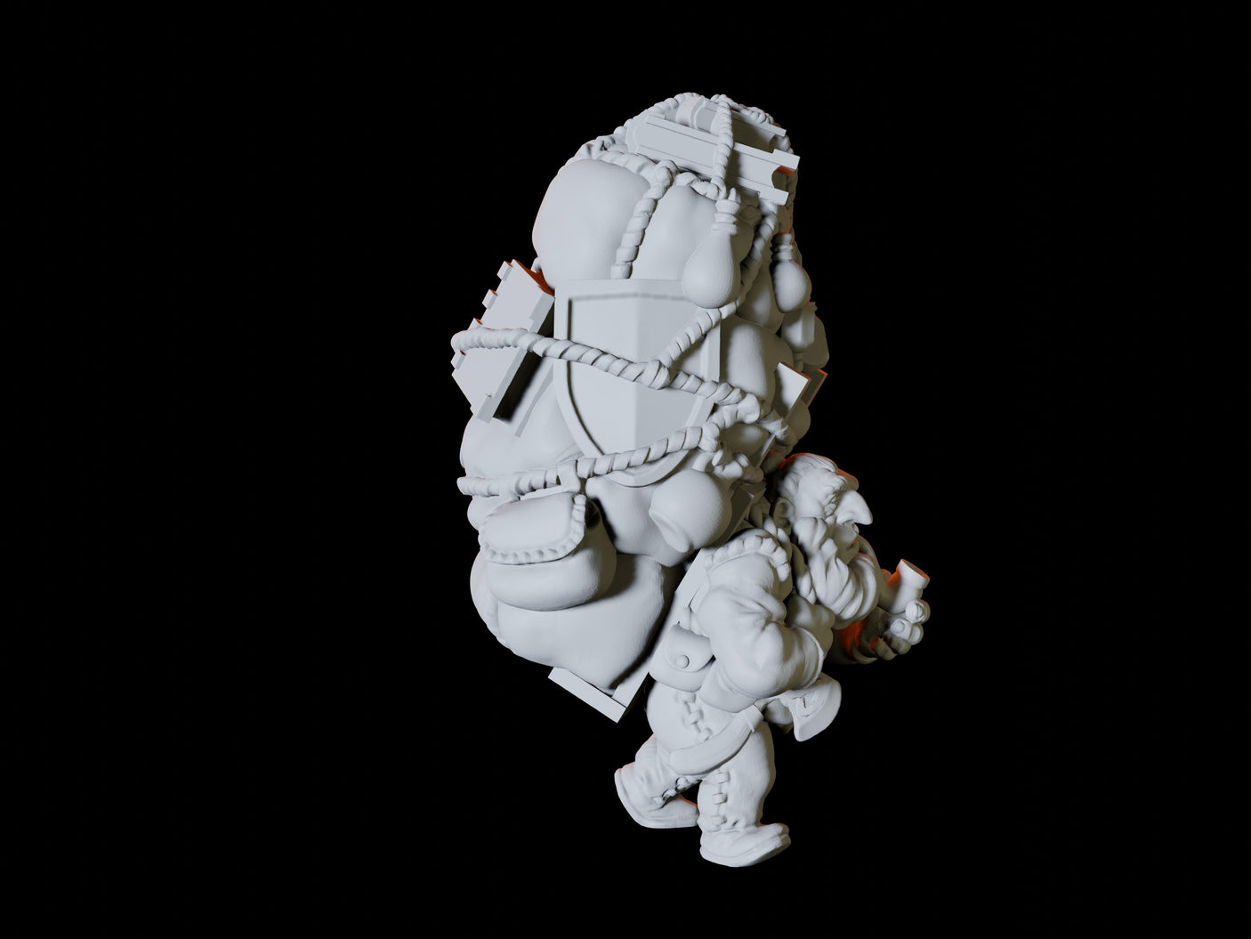 Travelling Dwarf Merchant Miniature for Dungeons and Dragons, Pathfinder or other TTRPGs