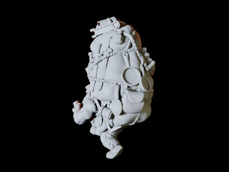 Travelling Dwarf Merchant Miniature for Dungeons and Dragons, Pathfinder or other TTRPGs
