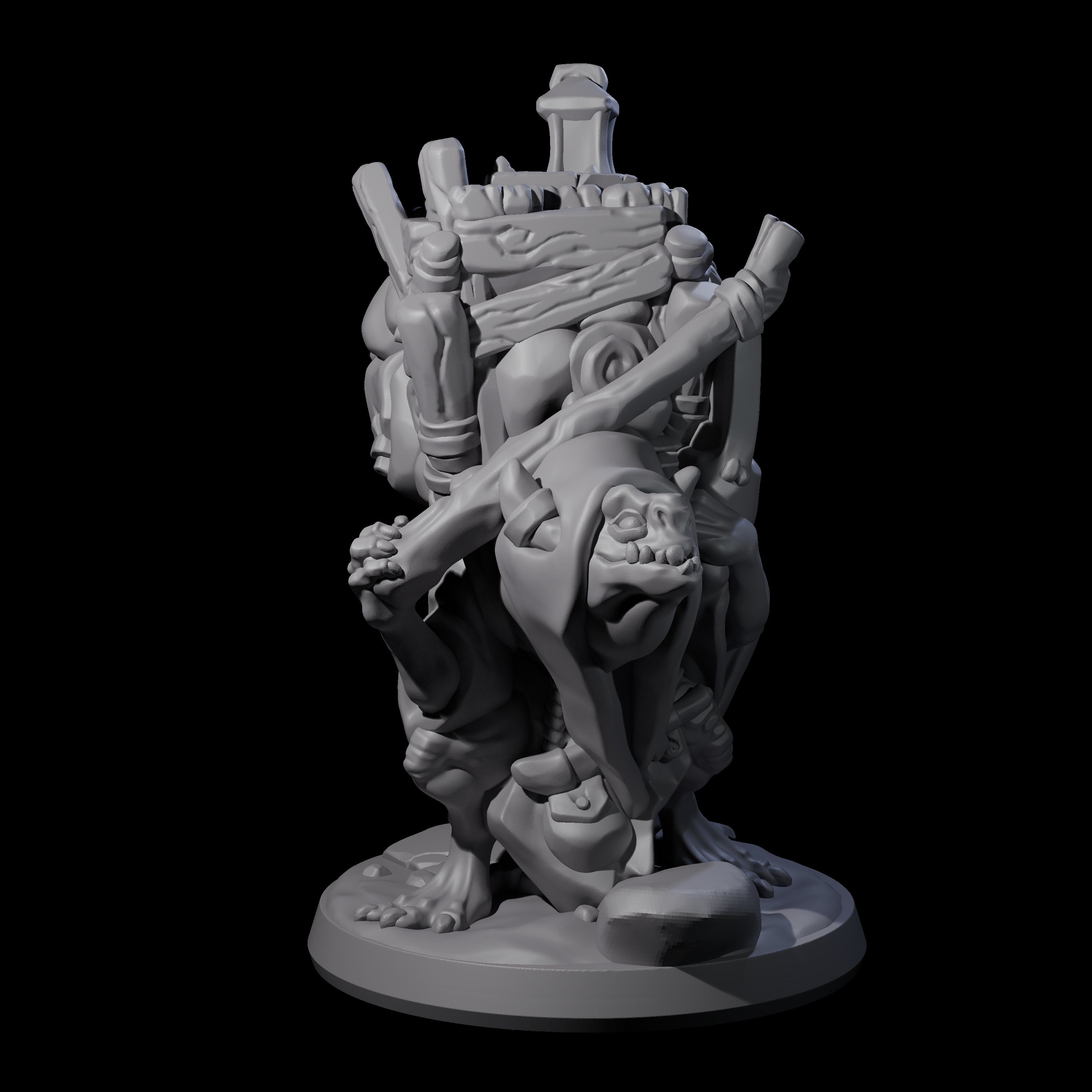 Travelling Kobold Merchant Miniature for Dungeons and Dragons, Pathfinder or other TTRPGs