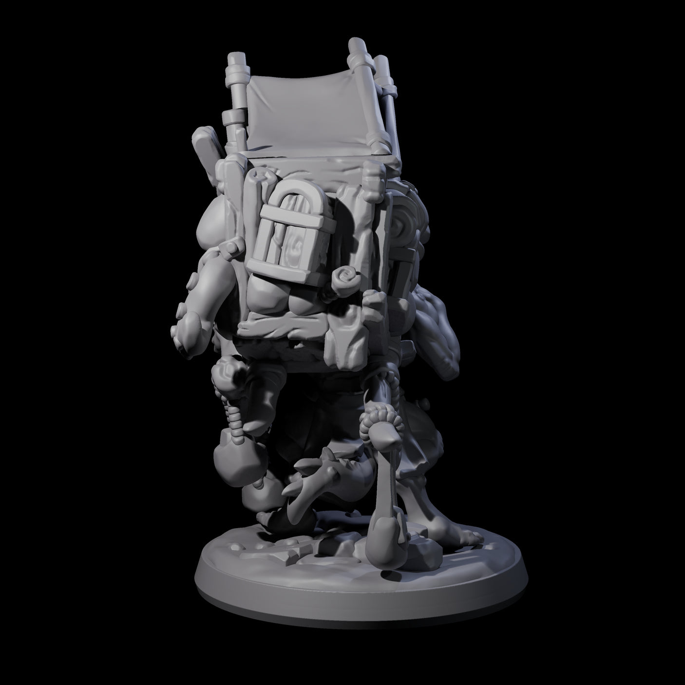 Travelling Kobold Merchant Miniature for Dungeons and Dragons, Pathfinder or other TTRPGs