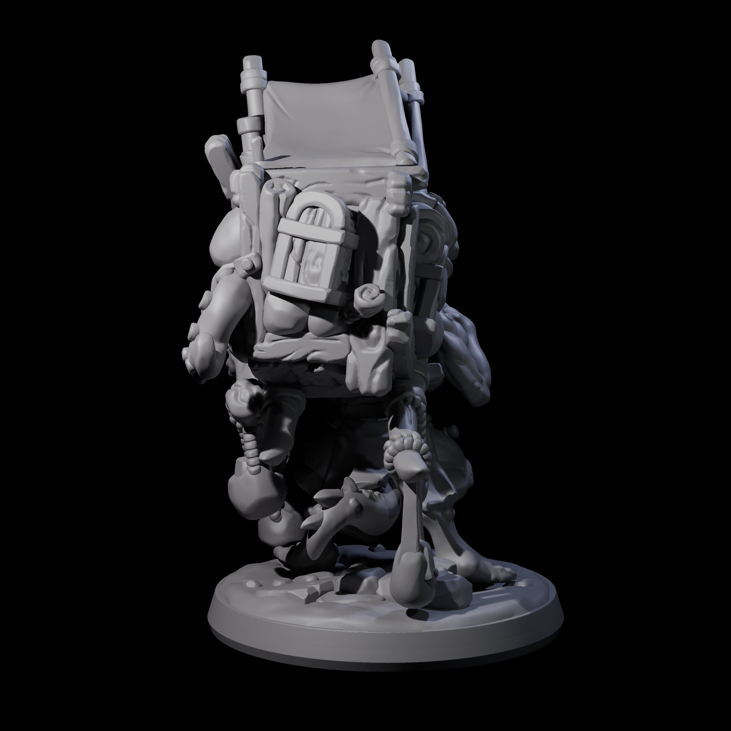 Travelling Kobold Merchant Miniature for Dungeons and Dragons, Pathfinder or other TTRPGs