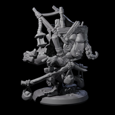 Travelling Kobold Merchant Miniature for Dungeons and Dragons, Pathfinder or other TTRPGs