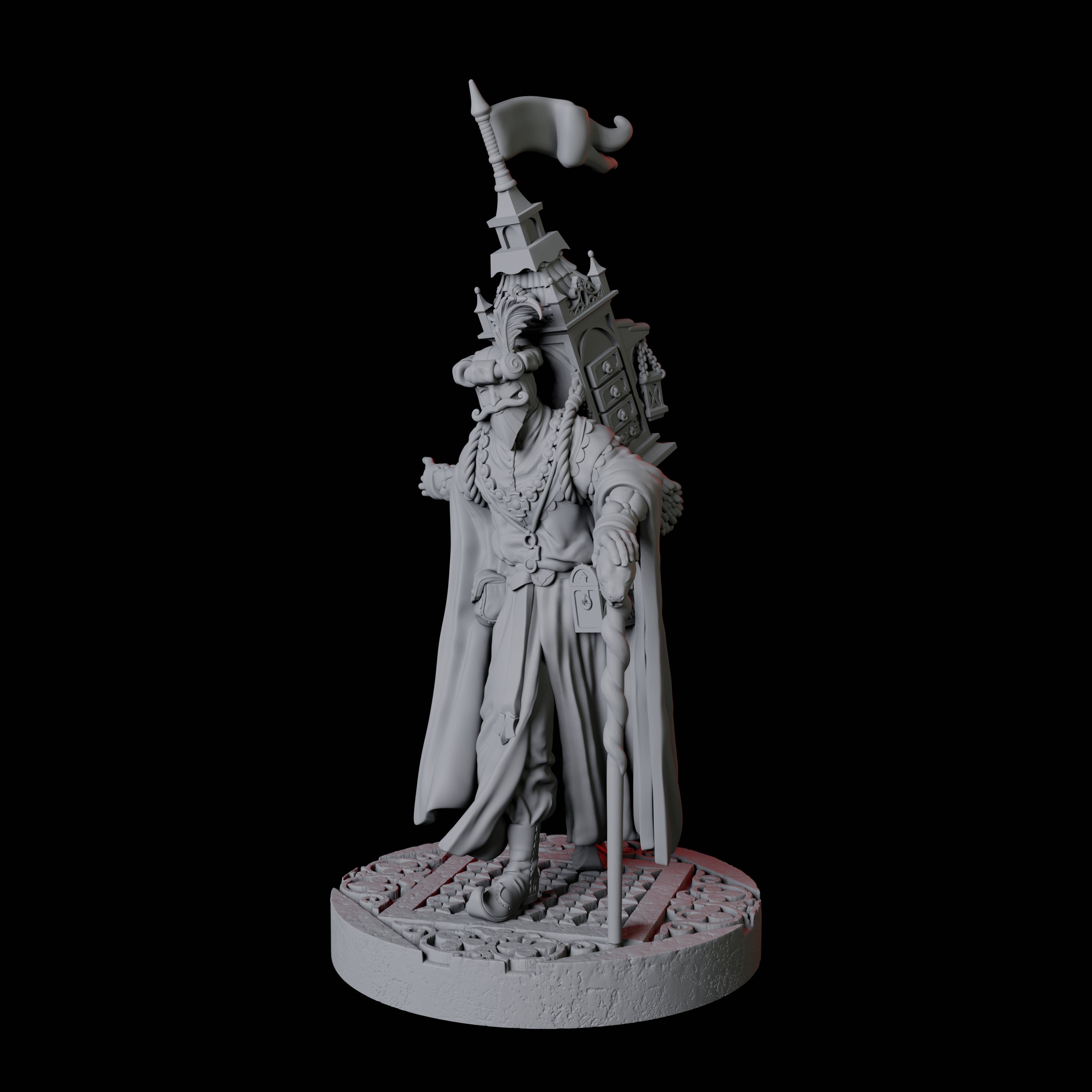 Travelling Merchant of Curios Miniature for Dungeons and Dragons, Pathfinder or other TTRPGs