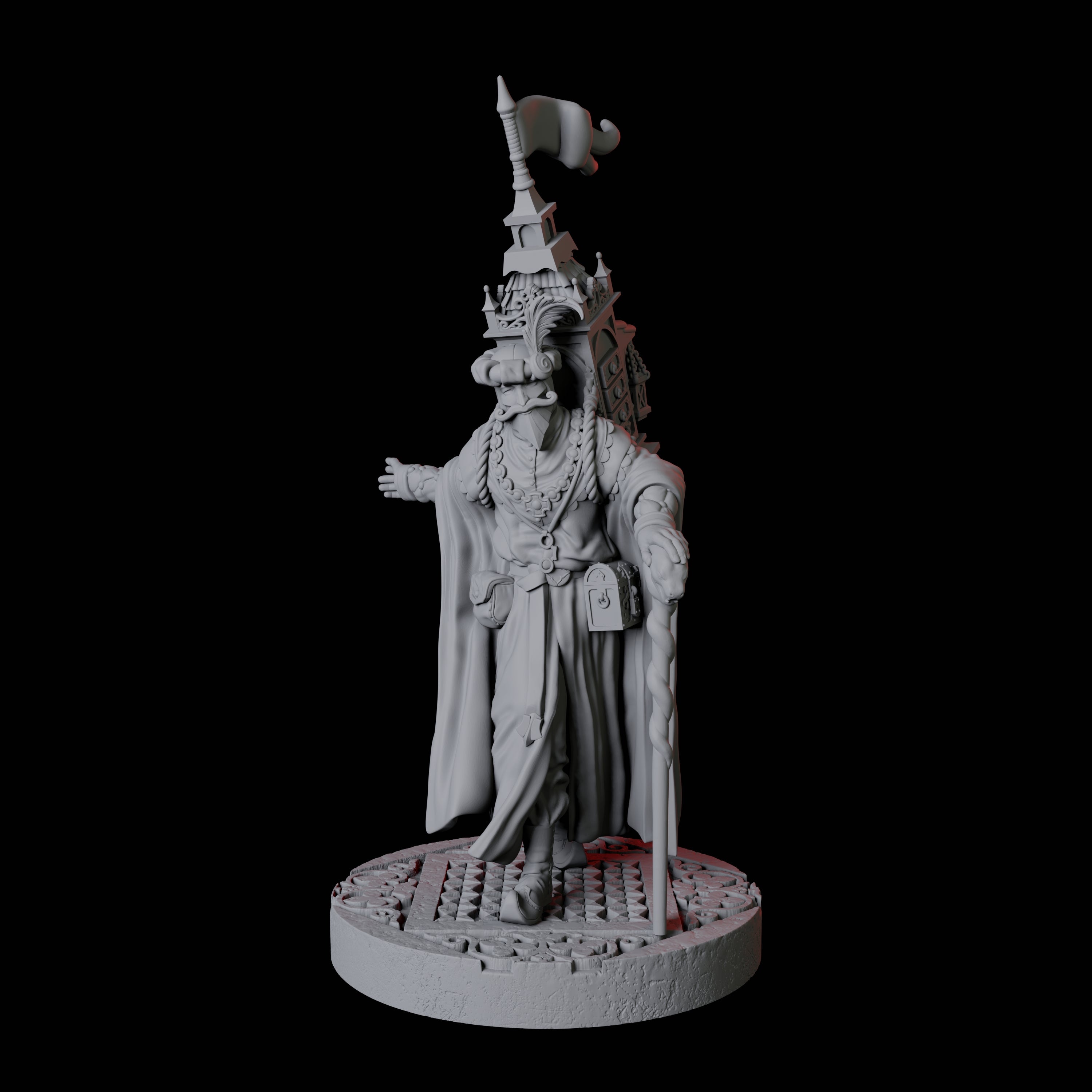 Travelling Merchant of Curios Miniature for Dungeons and Dragons, Pathfinder or other TTRPGs