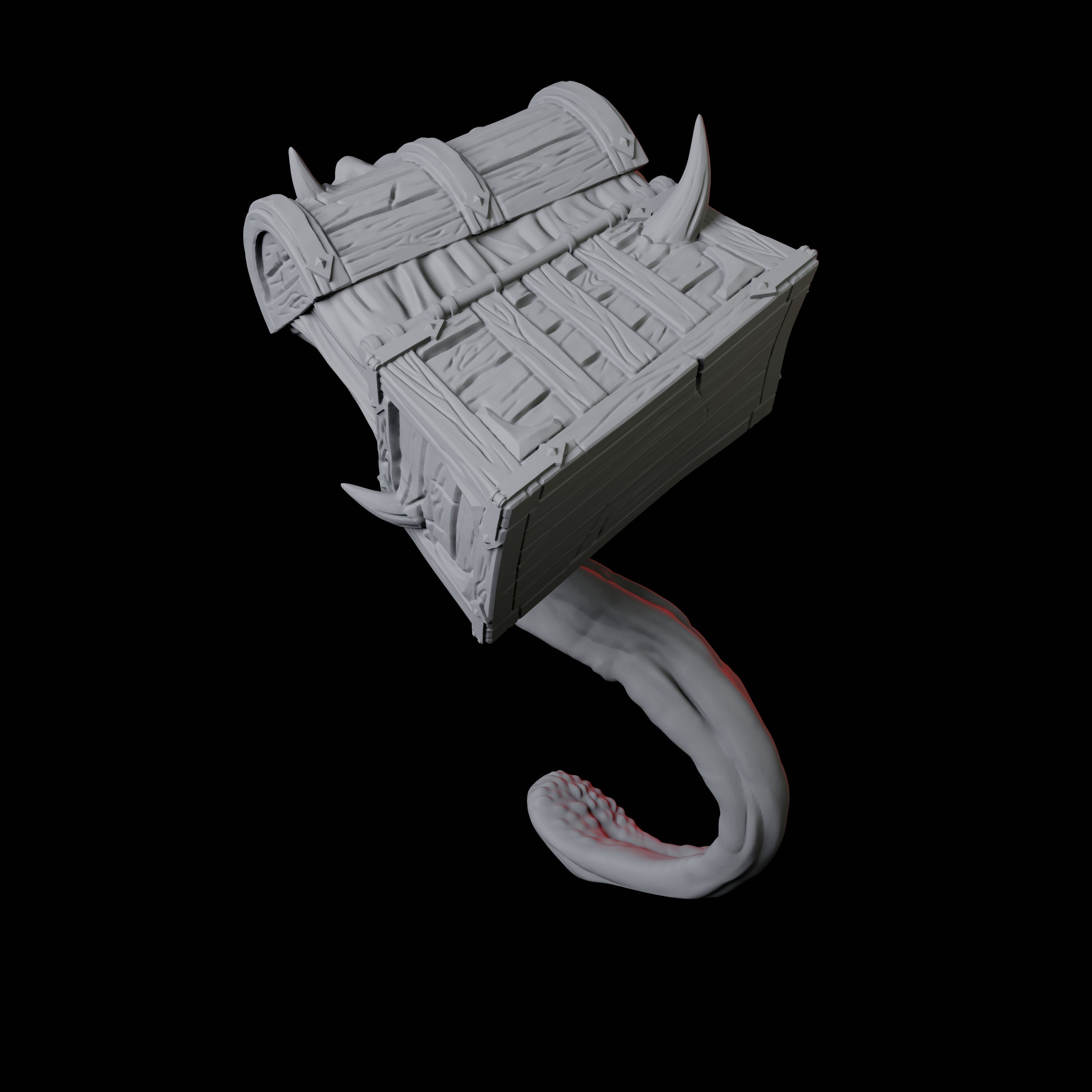 Treasure Chest Mimic B Miniature for Dungeons and Dragons, Pathfinder or other TTRPGs