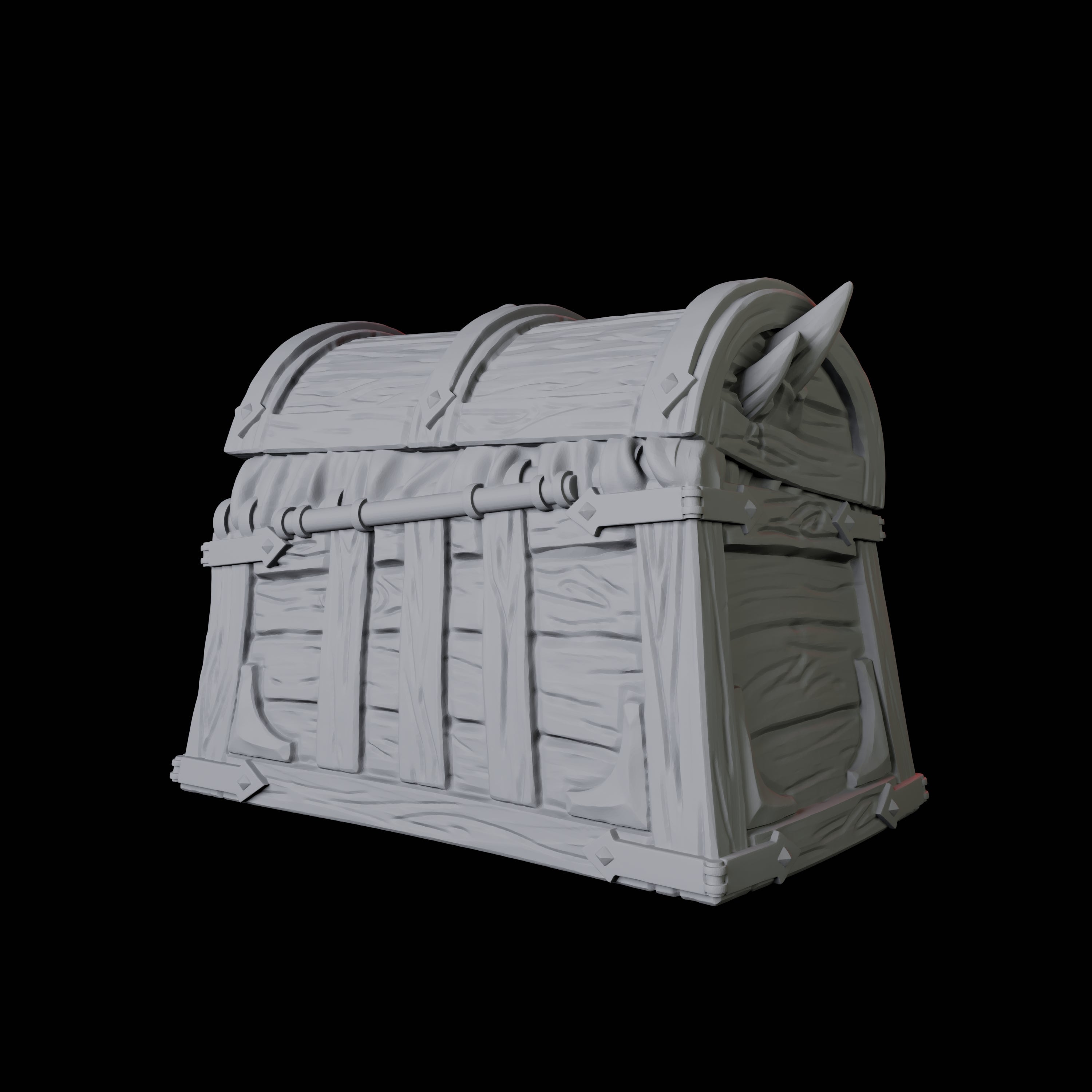 Treasure Chest Mimic C Miniature for Dungeons and Dragons, Pathfinder or other TTRPGs