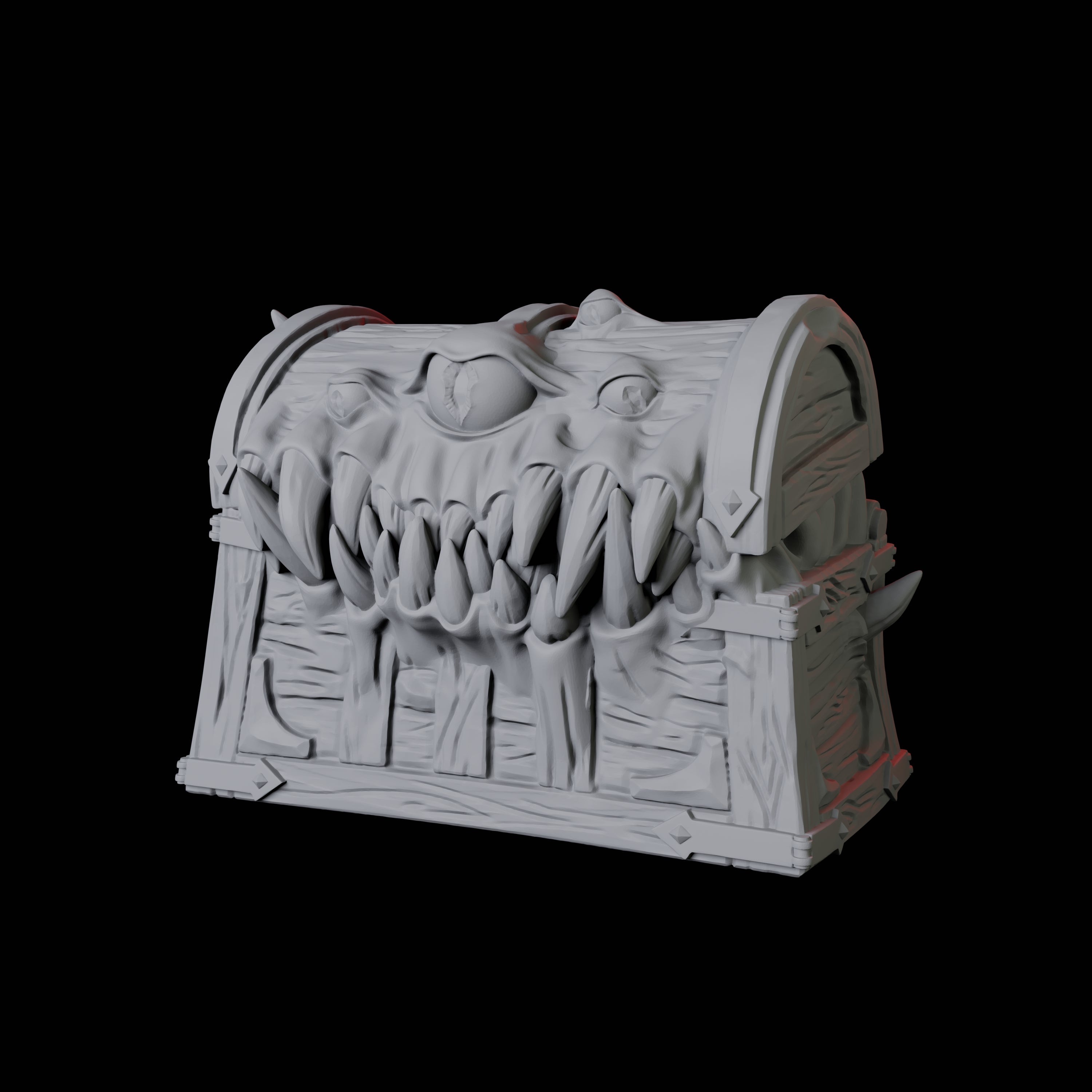 Treasure Chest Mimic C Miniature for Dungeons and Dragons, Pathfinder or other TTRPGs