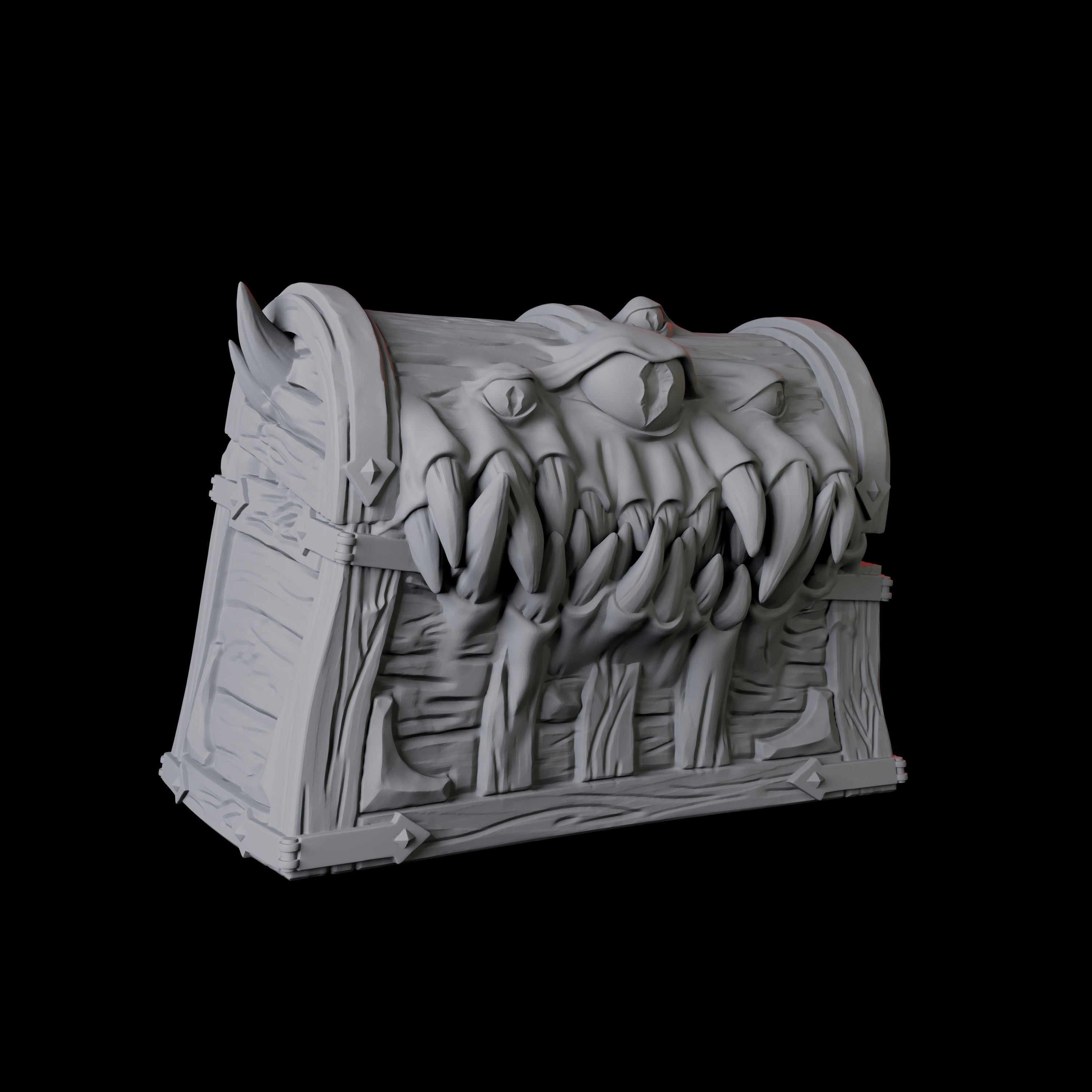 Treasure Chest and Mimics Miniature for Dungeons and Dragons, Pathfinder or other TTRPGs