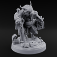 Treasure Collecting Werewolf Barbarian Miniature for Dungeons and Dragons, Pathfinder or other TTRPGs