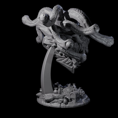 Treasure Hording Beholder Miniature for Dungeons and Dragons, Pathfinder or other TTRPGs
