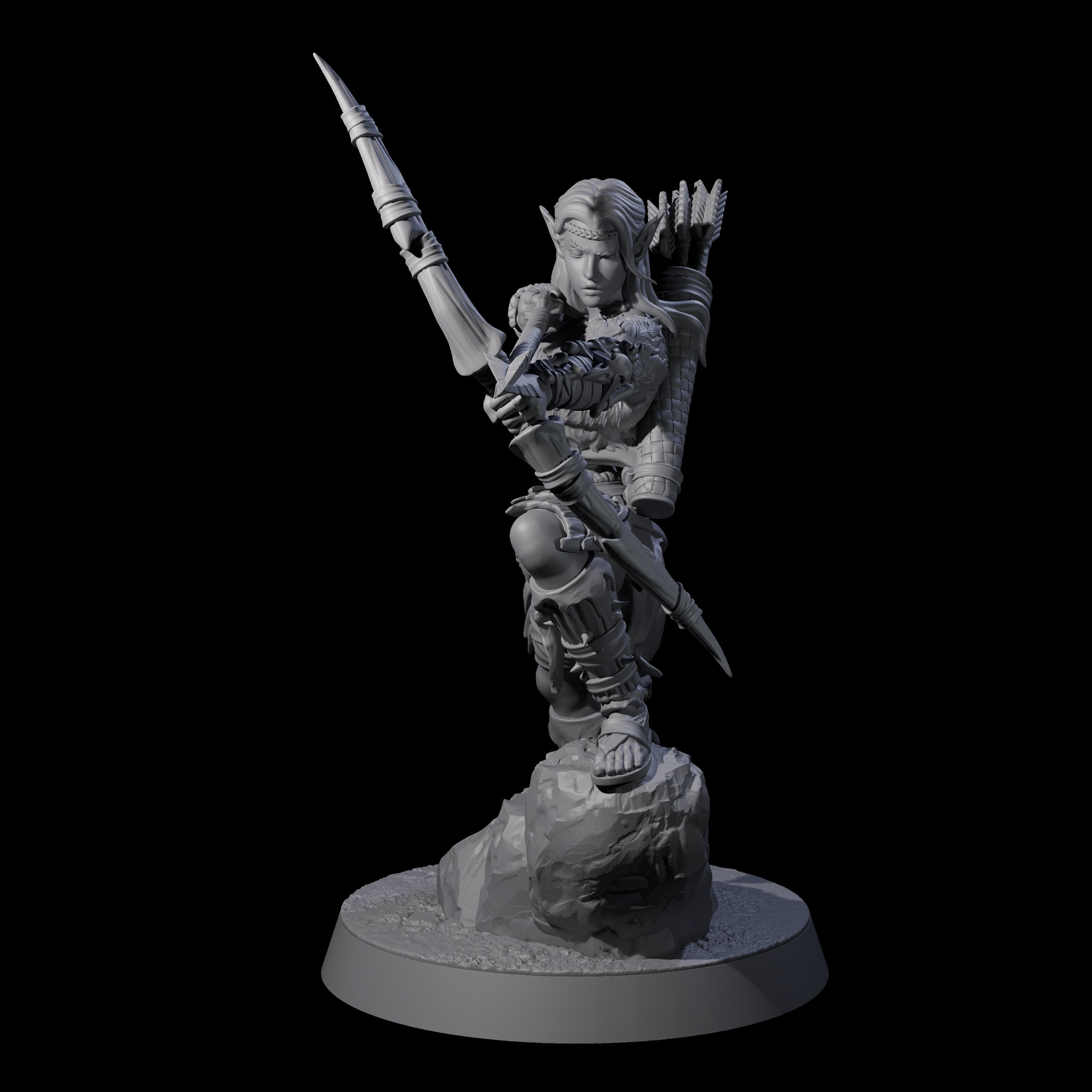 Tree Ranger B Miniature for Dungeons and Dragons, Pathfinder or other TTRPGs