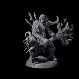 Tree Trunk Swinging Frost Giant Miniature for Dungeons and Dragons, Pathfinder or other TTRPGs