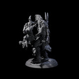 Tree Trunk Swinging Frost Giant Miniature for Dungeons and Dragons, Pathfinder or other TTRPGs