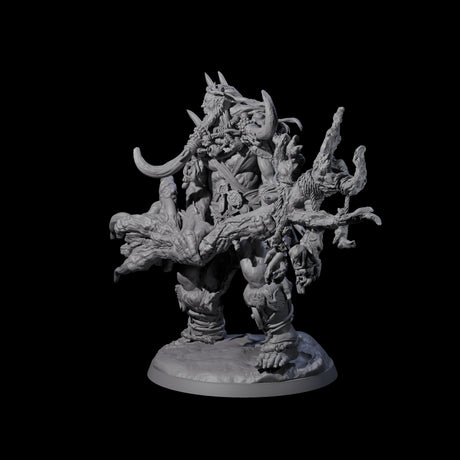 Tree Trunk Swinging Frost Giant Miniature for Dungeons and Dragons, Pathfinder or other TTRPGs