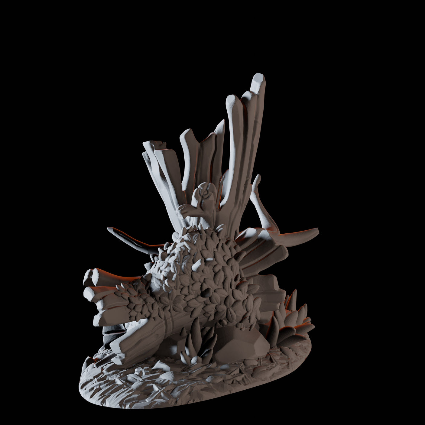 Tree Trunks Miniature for Dungeons and Dragons, Pathfinder or other TTRPGs