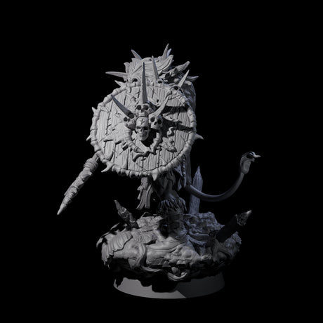 Tribal Leonin Barbarian Miniature for Dungeons and Dragons, Pathfinder or other TTRPGs