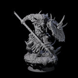 Tribal Leonin Barbarian Miniature for Dungeons and Dragons, Pathfinder or other TTRPGs