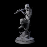Trident Throwing Swimmer Miniature for Dungeons and Dragons, Pathfinder or other TTRPGs
