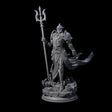 Trident Wielding Ocean Warrior Miniature for Dungeons and Dragons, Pathfinder or other TTRPGs