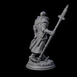 Triumphant Half Orc Paladin Miniature for Dungeons and Dragons, Pathfinder or other TTRPGs