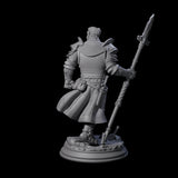 Triumphant Half Orc Paladin Miniature for Dungeons and Dragons, Pathfinder or other TTRPGs