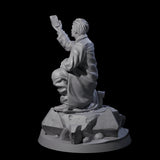 Triumphant Human Investigator Miniature for Dungeons and Dragons, Pathfinder or other TTRPGs