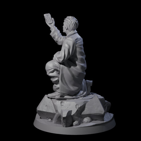 Triumphant Human Investigator Miniature for Dungeons and Dragons, Pathfinder or other TTRPGs