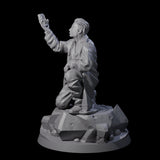 Triumphant Human Investigator Miniature for Dungeons and Dragons, Pathfinder or other TTRPGs