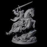 Triumphant Human Paladin Miniature for Dungeons and Dragons, Pathfinder or other TTRPGs