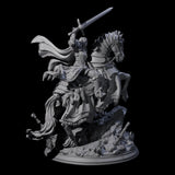 Triumphant Human Paladin Miniature for Dungeons and Dragons, Pathfinder or other TTRPGs