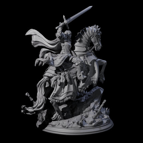 Triumphant Human Paladin Miniature for Dungeons and Dragons, Pathfinder or other TTRPGs