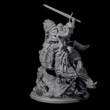 Triumphant Human Paladin Miniature for Dungeons and Dragons, Pathfinder or other TTRPGs