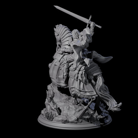 Triumphant Human Paladin Miniature for Dungeons and Dragons, Pathfinder or other TTRPGs