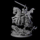Triumphant Human Paladin Miniature for Dungeons and Dragons, Pathfinder or other TTRPGs