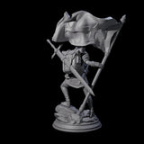 Triumphant Human Standard Bearer Miniature for Dungeons and Dragons, Pathfinder or other TTRPGs