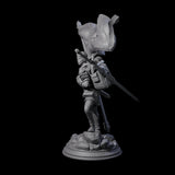 Triumphant Human Standard Bearer Miniature for Dungeons and Dragons, Pathfinder or other TTRPGs