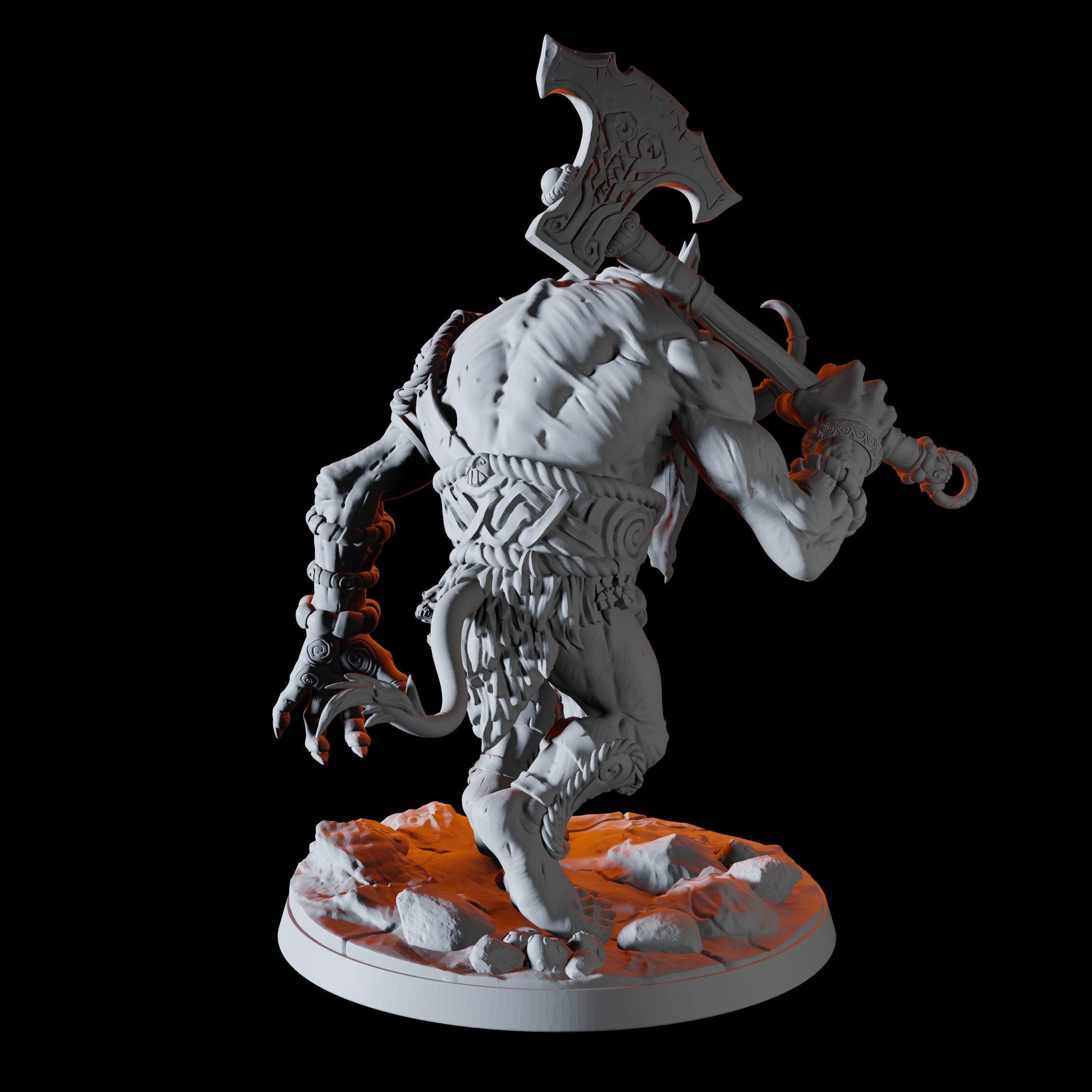 Troll Hunter Miniature A for Dungeons and Dragons - Myth Forged