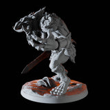 Troll Hunter B Miniature for Dungeons and Dragons, Pathfinder or other TTRPGs