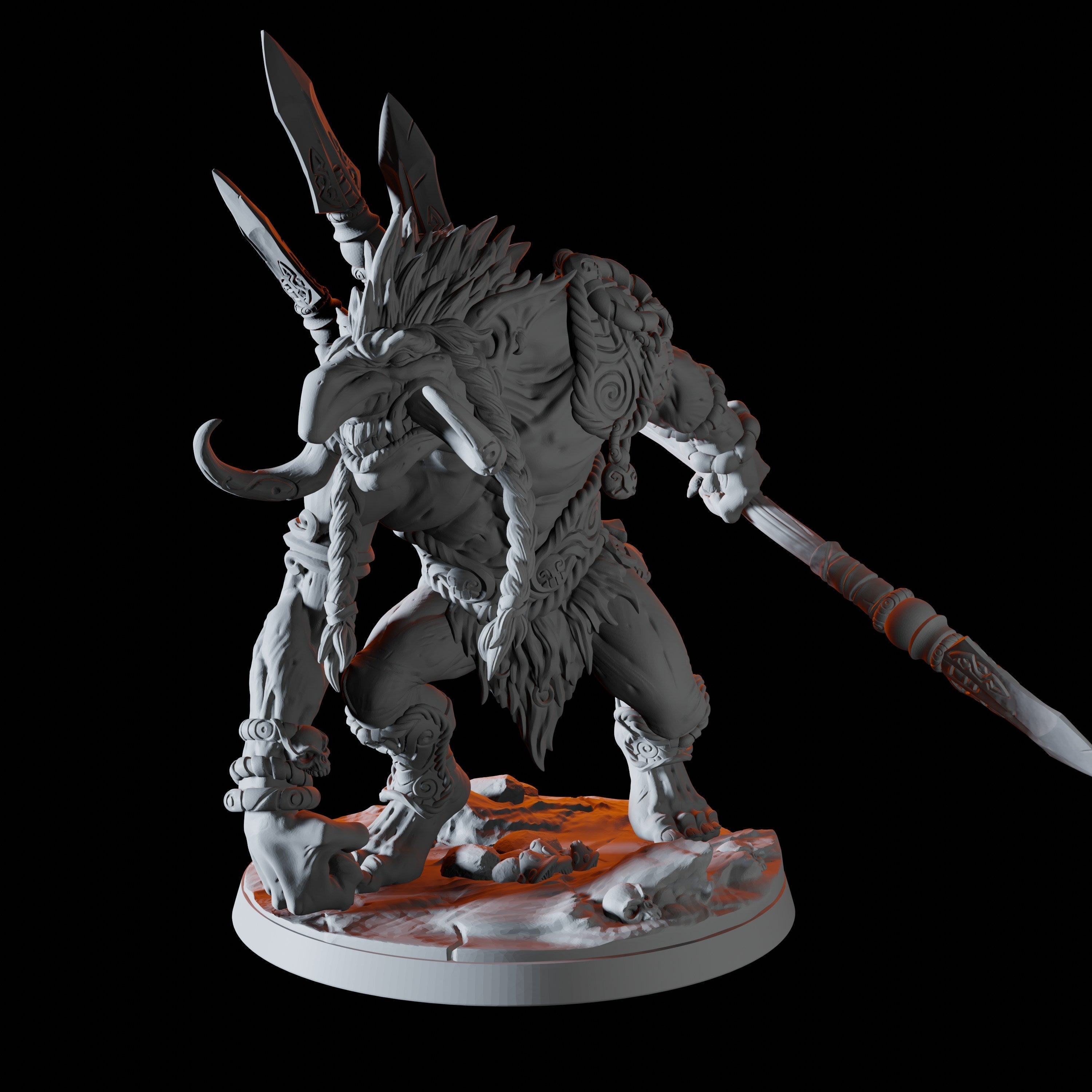 Troll Hunter Miniature C for Dungeons and Dragons - Myth Forged