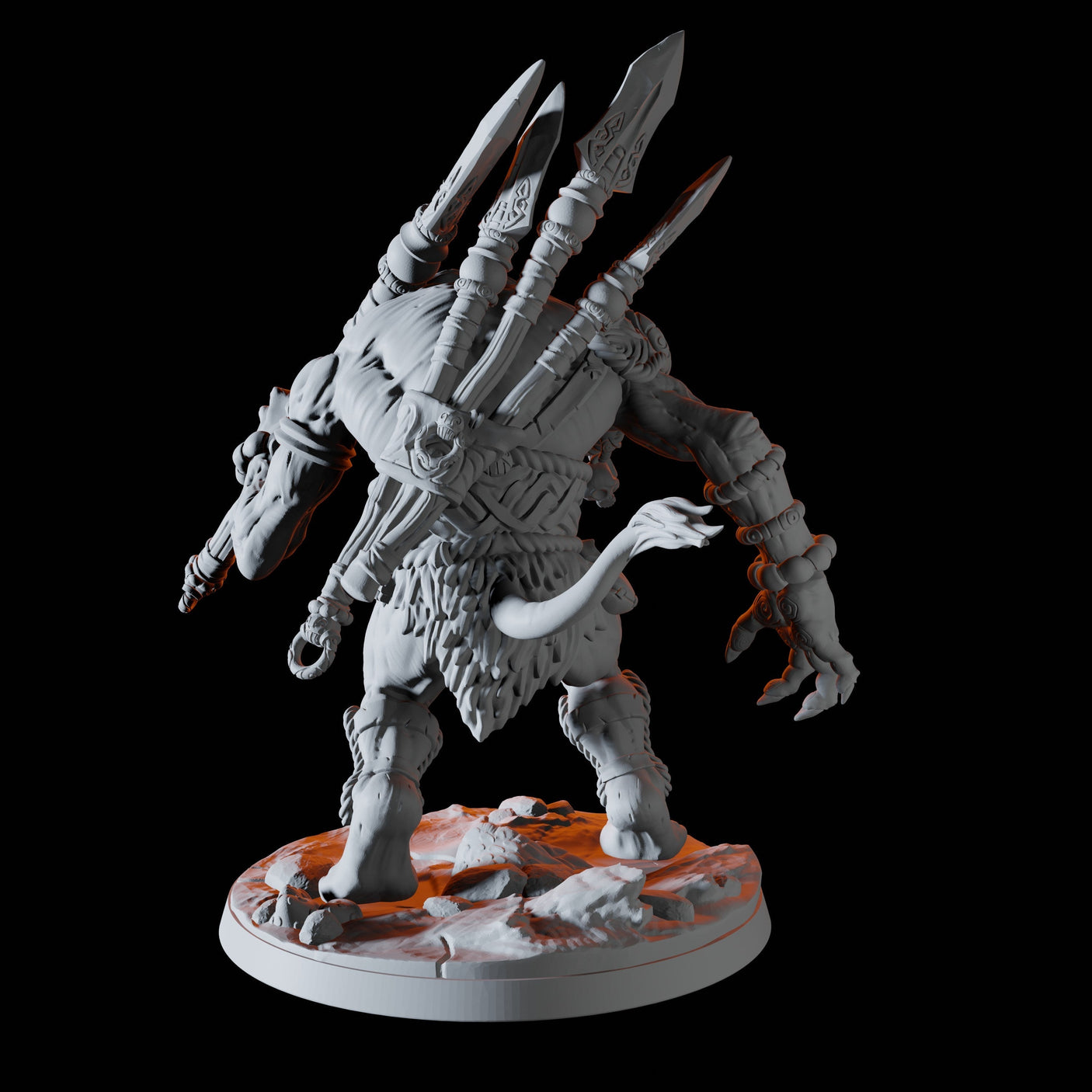 Troll Hunter D Miniature for Dungeons and Dragons, Pathfinder or other TTRPGs