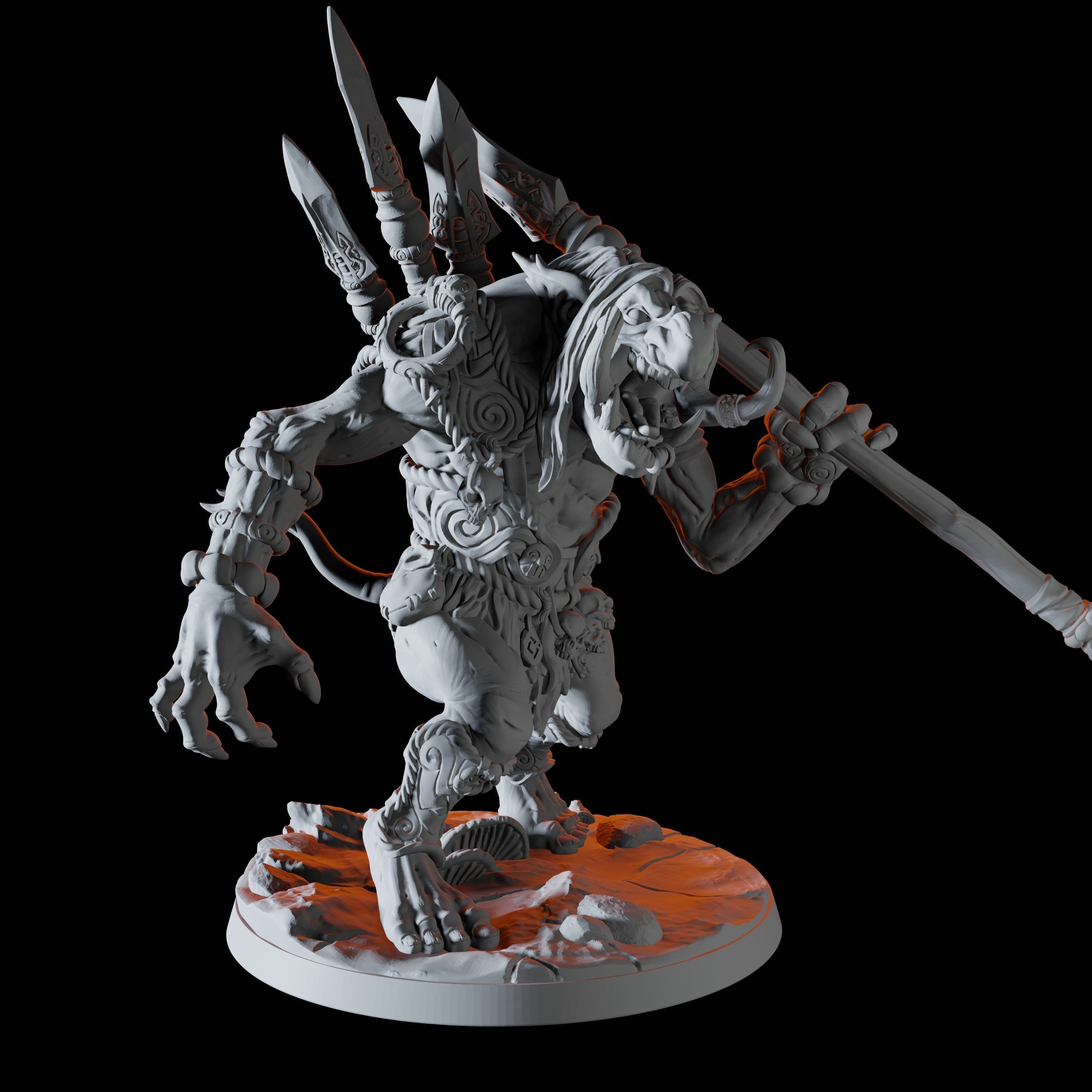 Troll Hunter Miniature D for Dungeons and Dragons - Myth Forged