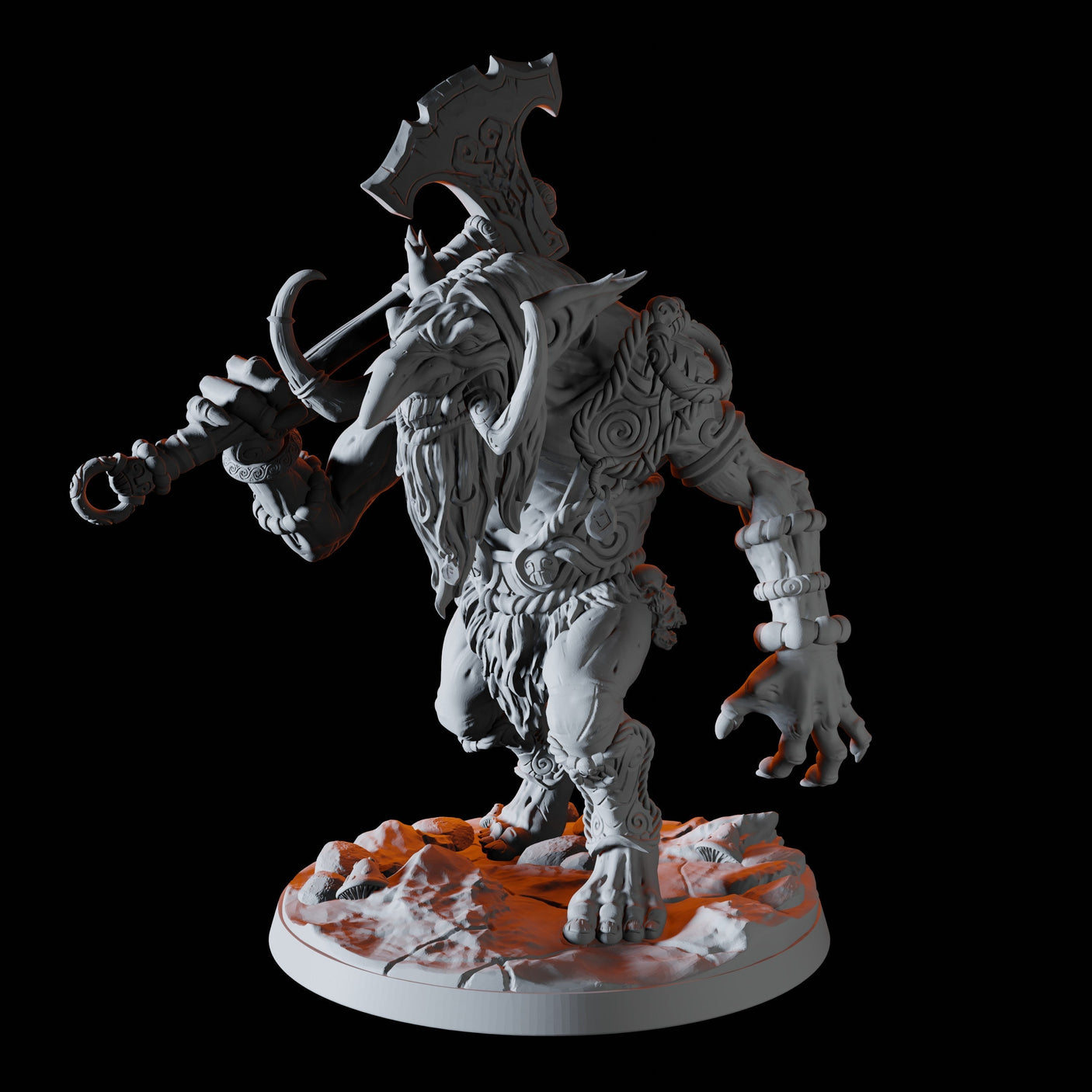 Troll Hunter Warband Miniature for Dungeons and Dragons, Pathfinder or other TTRPGs
