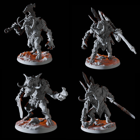 Troll Hunter Warband Miniature for Dungeons and Dragons, Pathfinder or other TTRPGs