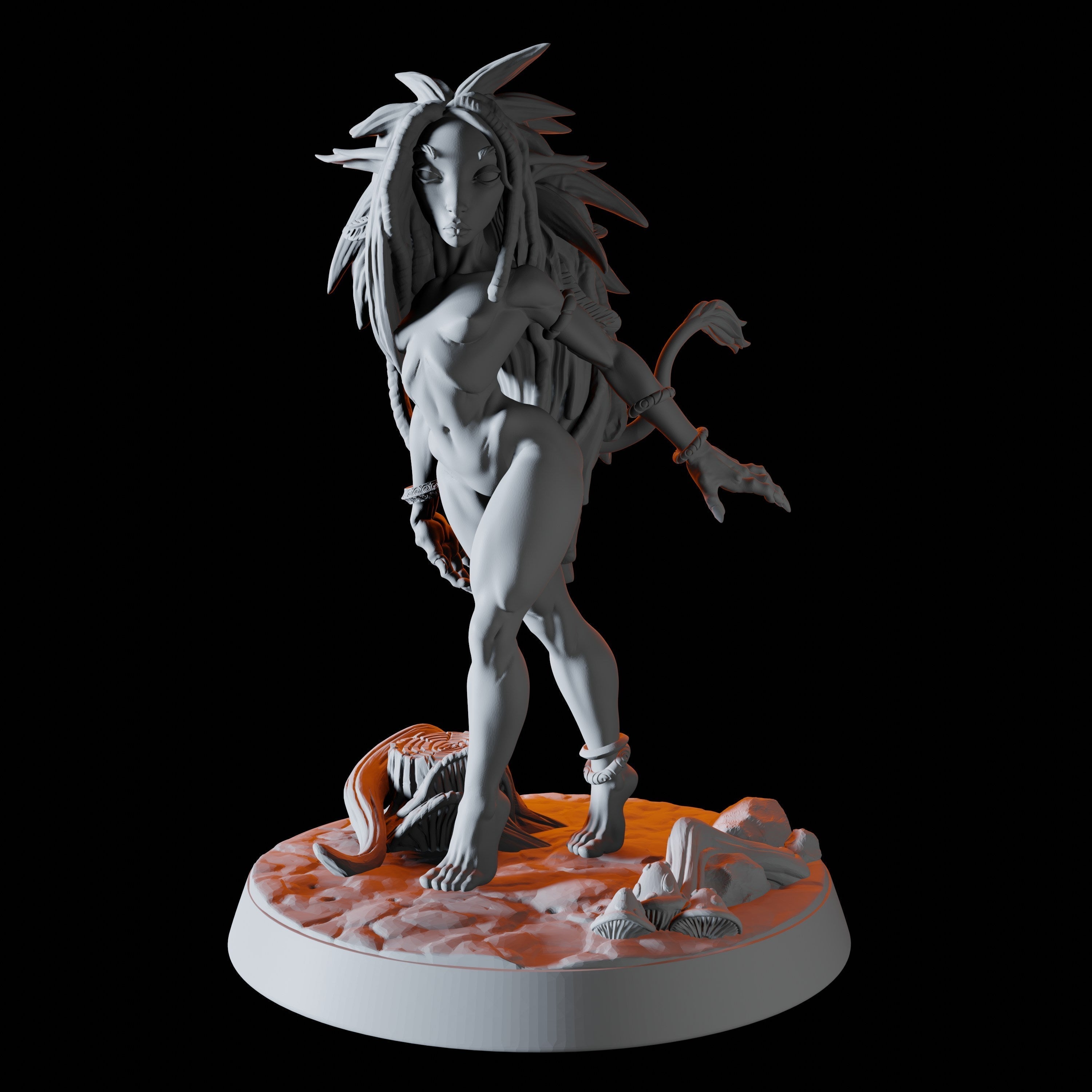 Troll Pinup Miniature for Dungeons and Dragons - Myth Forged