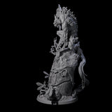 Trophy Hunting Fae Wolfman Miniature for Dungeons and Dragons, Pathfinder or other TTRPGs